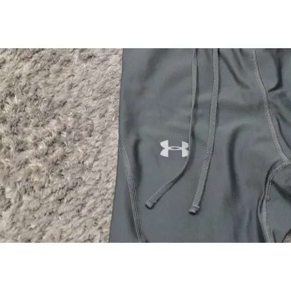 Under Armour Gray Leggings XS Polyester Women Compression Heatgear Drawstring - Picture 6 of 7